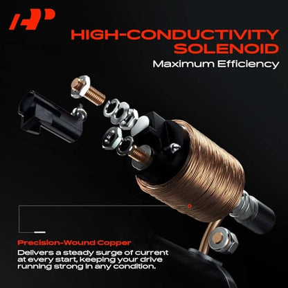 A-Premium Starter Motor, 12V 1.2KW 11 Teeth CW, Compatible with Hyundai