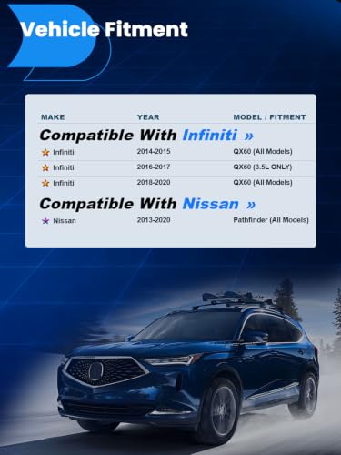 4Pcs Front Inner Outer Tie Rod End Kit Compatible With Infiniti QX60 2014-2015/2018-2020, QX60 2016-2017 3.5L, for Nissan Pathfinder 2013-2020, EV801209 ES801265 ES801266