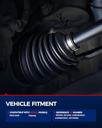 Front Left Driver Side CV Axle Shaft Assembly for Honda Odyssey 2005-2006 - size: Front Left - 66-4224