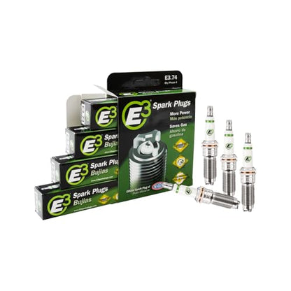E3 Spark Plugs E3.74 Durable, High-Performance, and Versatile Premium Auto Spark Plug with Patented DiamondFire Technology, Pack of 1