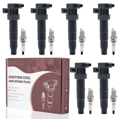 UF546 Ignition Coils & Iridium Spark Plug Set, 6 Pack - size: UF546 & Spark Plugs