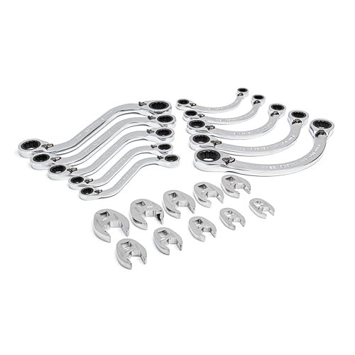 GEARWRENCH 20 Piece Metric Specialty Ratcheting Wrench Set | GWMSSRWMM - style: Specialty Wrenches