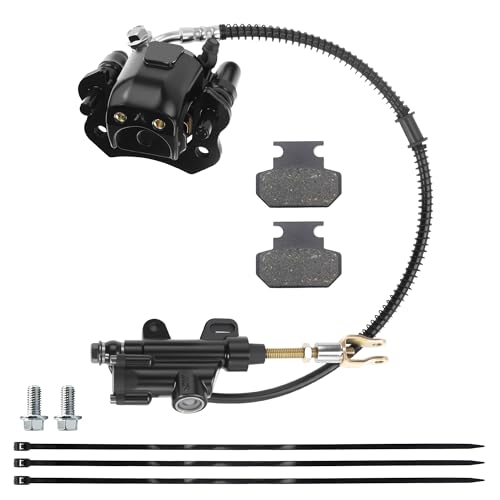 PRO BAT Rear Disc Brake Master Cylinder Caliper Assembly - color: Black