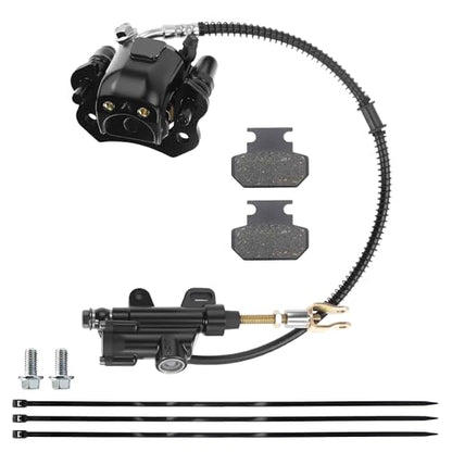 PRO BAT Rear Disc Brake Master Cylinder Caliper Assembly - color: Black