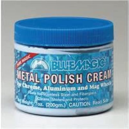 Blue Magic 400 Metal Polish Cream Non-abrasive Tarnish and Oxidation Remover for Chrome, Aluminium, Brass, Copper, Sterling Silver and Stainless Steel, 7 oz., Pack of 1 - size: 7 Ounce