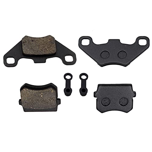Rear Front Brake Pads 50cc 70cc 90cc 110cc 125cc 150cc 200cc 250cc ATV Quad Go Kart Pack of 2 (BLACK) - size: BLACK