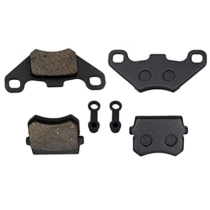 Rear Front Brake Pads 50cc 70cc 90cc 110cc 125cc 150cc 200cc 250cc ATV Quad Go Kart Pack of 2 (BLACK) - size: BLACK