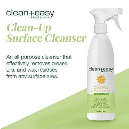 Clean + Easy Clean-Up Surface Cleanser Wax Remover Spray Pre-Waxing 16oz