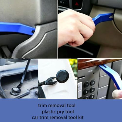5PCS Auto Trim Removal Tool Kit, Pry Tool Kit, No Scratch (Blue) - color: Blue