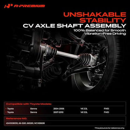 A-Premium Front Right Passenger Side CV Axle Shaft Assembly - style: Front Passenger Side