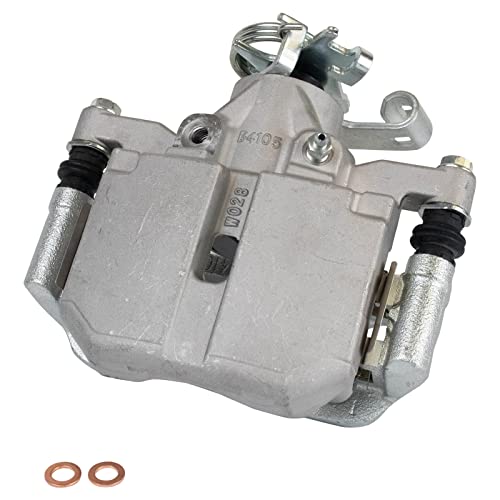 TRQ Rear Brake Caliper Set Zinc Coated Brackets Hardware - color: Replacement, size: CLA32207