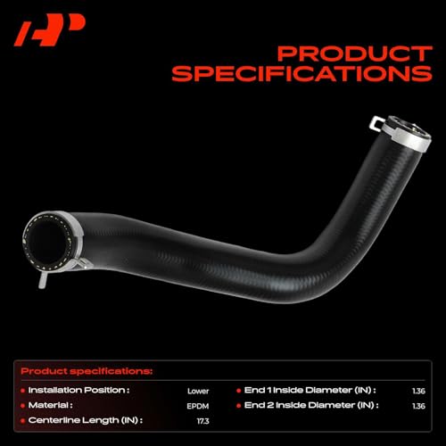 A-Premium Lower Engine Radiator Coolant Hose - size: Lower