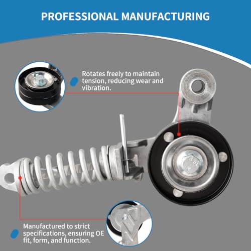 38344 Engine Belt Tensioner Serpentine Belt Drive Kit - size: 90K-38344