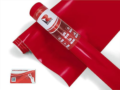 RVINYL Avery Dennison SW900 438-O Satin Carmine Red Supreme Wrapping Film Vinyl Vehicle Car Wrap Sheet Roll - (24in x 60in w/Application Card) - color: Satin Carmine Red, size: 2ft x 5ft