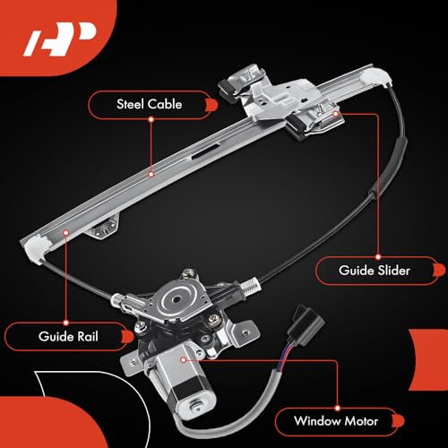 A-Premium Rear Driver Side Power Window Regulator with Motor (2-Pin) - style: Rear Driver (LH)