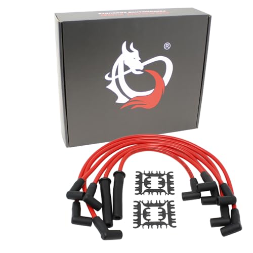 AIP Electronics Dragon Fire Race Series High Performance Ignition Spark Plug Wire Set Compatible with Chevy 1963-1986 Inline 6 194 230 250 292 OEM Fit PWJ139