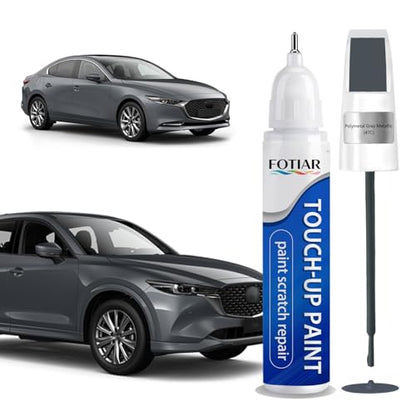 Touch Up Paint for Mazda Polymetal Gray Metallic 47C Paint Code - color: Polymetal Gray Metallic(47C)