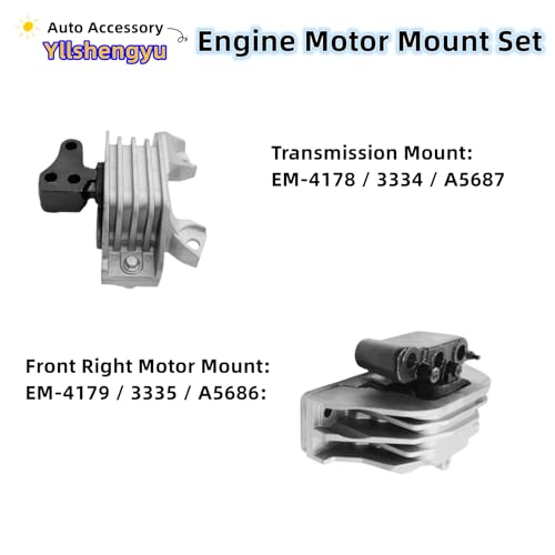 Engine Motor Mount Kit for 2011-2020 Journey 2.4L - size: 2011-2020 Dodge Journey 2.4L L4