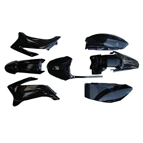 TDPRO Plastic Fender Fairing Kit for TTR-R110E Pit Dirt Bike (Black) - color: Black