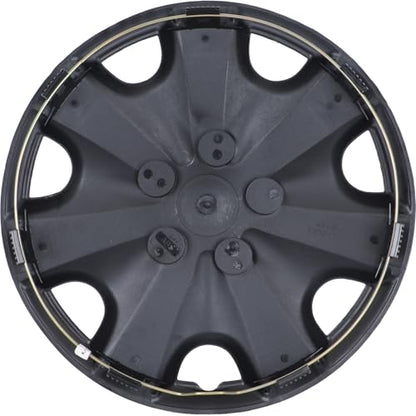 15" Inch Hubcaps Set of 4, Automotive Wheel Tire Covers - color: 5051-Black Lacquer-15