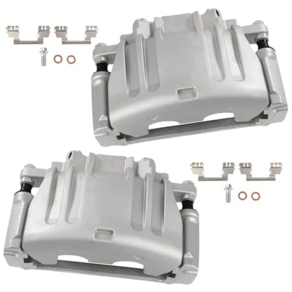 cciyu Front Left & Right Brake Calipers With Bracket 18B5017A 18B5016A - size: Front[18B5017A+18B5016A]