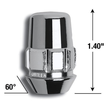 Gorilla Automotive Products 71481NB5 5 Wheel Lock Compatible with Jeep JK 3/4 Hex. - size: 1/2-20