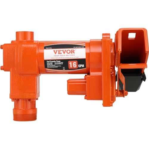 VEVOR Fuel Transfer Pump 12V DC 16 GPM 1/4 HP Gasoline Extractor Pump Kit - size: 12V 16GPM with Accessories