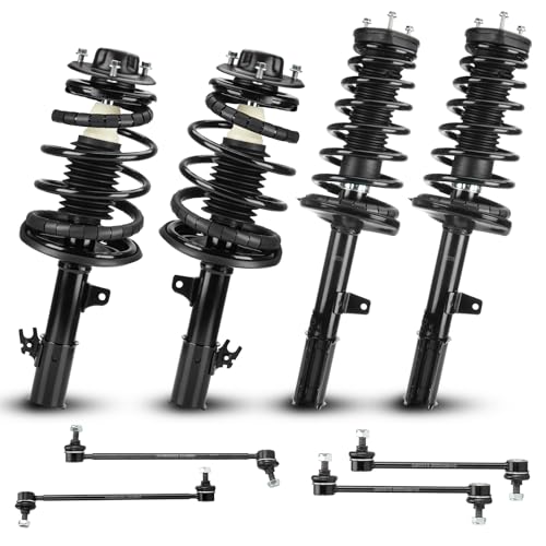 Front + Rear Struts Shock Absorber Sway Bar Links Kit Fit for Toyota Camry 2.2L 1997-2001, Solara 2.2L 2.4L 1999-2003, Replace 531678 531679 K90311 K90312 531680 531681 K90313-8PCS - size: Front+Rear Struts Sway Bar End Links 8pc