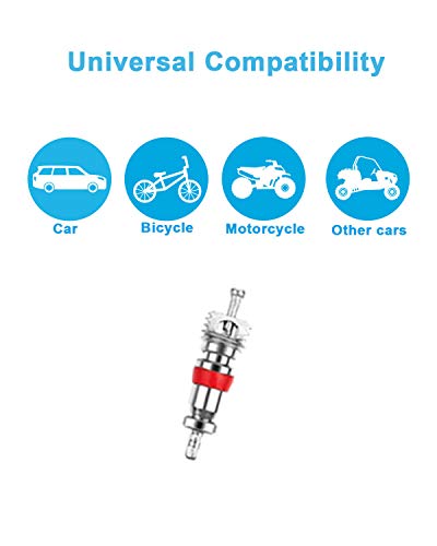 Riseuvo 100Pcs Schrader Tire Valve Cores - size: 100pcs-valvecores