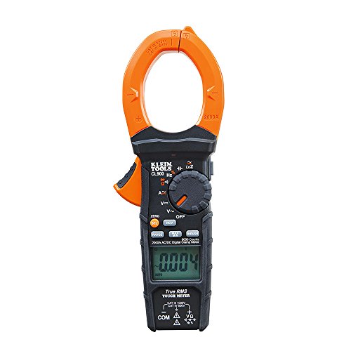 Klein Tools CL900 Digital Clamp Meter, 2000A AC/DC Auto Ranging - size: 1000V
