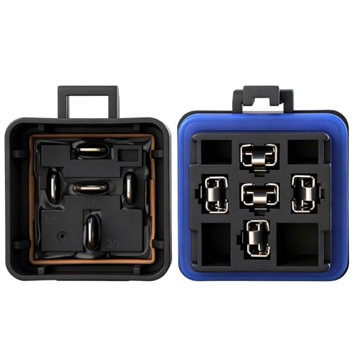 12V 40/30A 5-Pin SPDT Waterproof Relay and 14AWG Harness Kit - size: 12V 5Pin