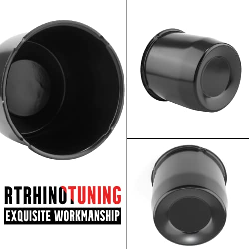 RTRHINOTUNING 4pcs 5.15in 130mm Wheel Center Caps Black Trailer Hub Caps for Trailer SUV Rims 5in Tall - color: Black, size: 5.15" Center Hole, 5" Height