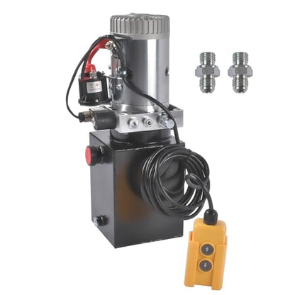 4 Quart Single Acting Power Unit, 0.91 GPM Flow, 3200 PSI - color: Single Acting, size: 4 Quart