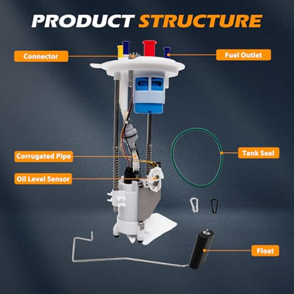 E2434M Fuel Pump Module Assembly Suitable for 2004-2008 F-150 4.2L/4.6L/5.4L OE FG0845 4L3Z9H307CF 2202-420425 - size: E2434M-size: 43cm