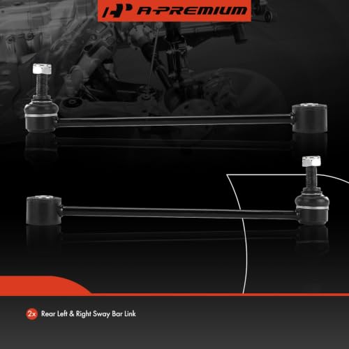A-Premium Rear Sway Bar Link Stabilizer Bar Link, Compatible with Ram