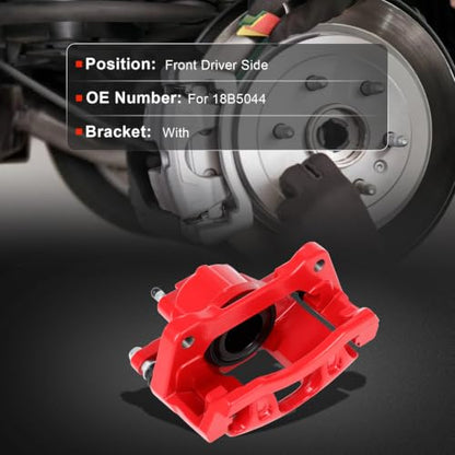 cciyu Front Left/Right Disc Brake Caliper Assembly w/Bracket 18B5044 - size: Front Left[18B5044]