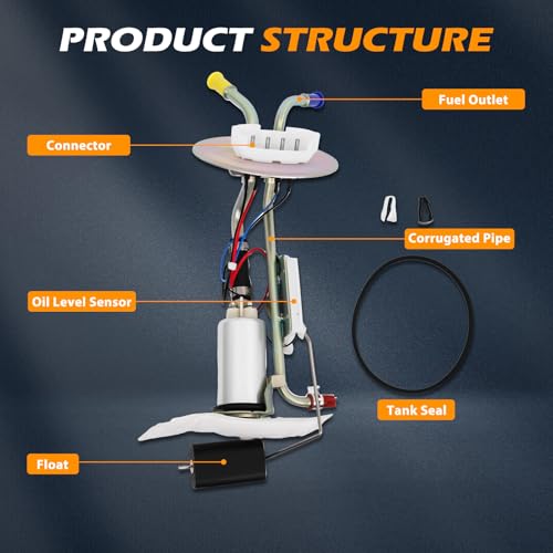 E2104S Fuel Pump Module Assembly Suitable for 1987-1989 F-150 F-250 F350 OE SP225H, EP2068H, 150252 - size: E2104S-size: 31cm