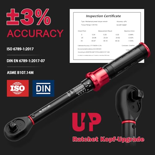 Spark Plug Socket Set with Torque Wrench 3/8 Drive, 5-45 ft.lb - size: 5PCS