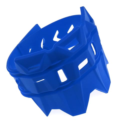 Motorcycle Universal Exhaust Heat Shield Cover Muffler Pipe Guard Leg Anti Hot Silencer Guard Anti-scalding Protector Ring For Muffler Tailpipe（Blue） - color: Blue