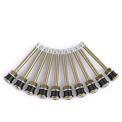 CKAuto TR572 Brass Commercial Truck Valve Stems 3 3/4" Eff. Length, 10 pcs - color: Copper