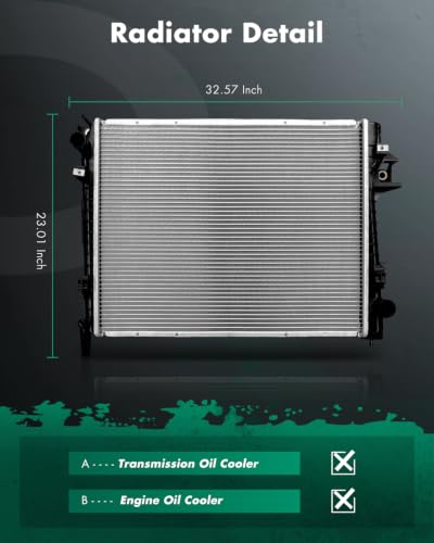 SCITOO Engine Coolant Radiator for Dodge Ram 1500 2500 3500 02-04 - size: 2479