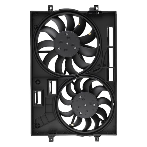 maXpeedingrods Dual Radiator Cooling Fan Assembly w/Brushless Motor for Audi Q3 2019-2021 2.0L, 3Q0121205B VW3115125 5WA121203T - size: 3Q0121205B