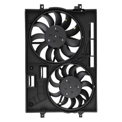 maXpeedingrods Dual Radiator Cooling Fan Assembly w/Brushless Motor for Audi Q3 2019-2021 2.0L, 3Q0121205B VW3115125 5WA121203T - size: 3Q0121205B