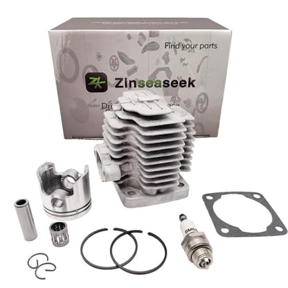 40mm 44mm Cylinder Assembly Piston Assembly for 43cc 47cc 49cc 2 Stroke Engine with Cylinder Piston Ring Circlip Gasket Piston Pin Needle Bearing Spark Plug (44mm-6, Cylinder) - color: 44mm-6, size: Cylinder