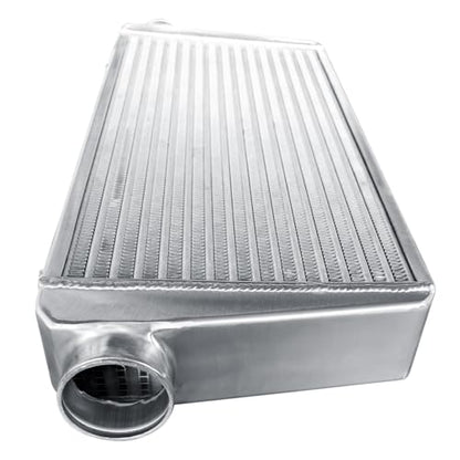 Universal Intercooler 31''x13''x4" Front Mount Intercooler 3'' Inlet and Outlet Aluminum Turbo Intercooler Direct Replacement for Any Turbo Charger system - size: 31''x13''x4" 3''