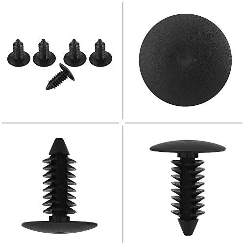 Fastener Rivet Clips, Car Push Retainer Clips, 100Pcs Universal Nylon Car Door Trim Bumper Screws Fastener Plastic Clips