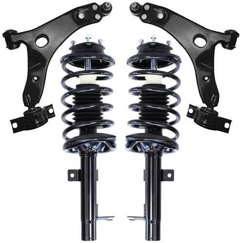 Detroit Axle - Front Struts Control Arms for 2000-2004 Ford Focus - size: 4CQ42852/Big Kit