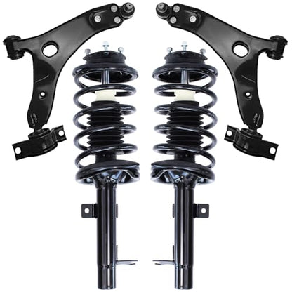 Detroit Axle - Front Struts Control Arms for 2000-2004 Ford Focus - size: 4CQ42852/Big Kit
