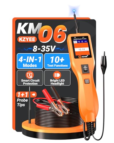 KM06 8-35V Automotive Circuit Tester, Power Circuit Probe & Component Activation - color: Amber Orange