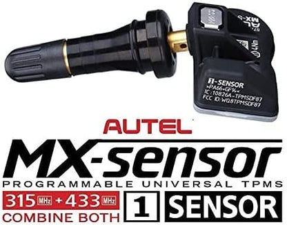 Autel Sensor-1 - Dual Frequency 315mhz and 433mhz Rubber Stem MX TPMS Sensor